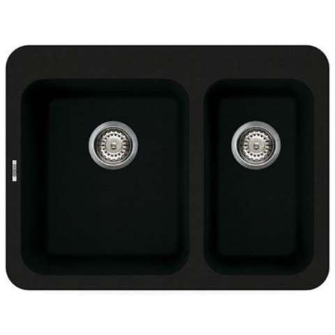 Elleci Fox330 花崗岩廚房台上石盆 (黑色)